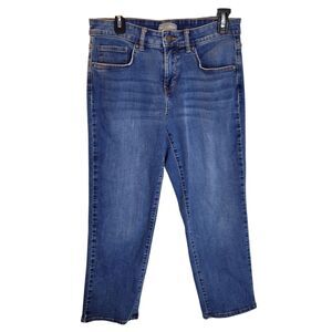 Falls Creek Womens Size 8 Blue Solid Straight Leg Jeans